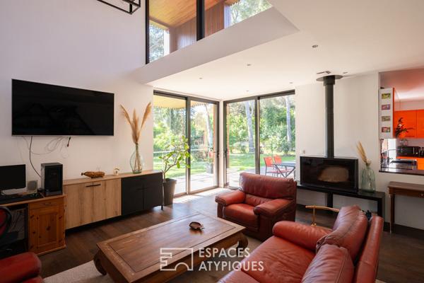 Contemporaine à ossature bois près de la plage