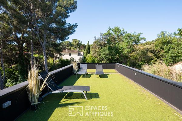 Contemporaine à ossature bois près de la plage