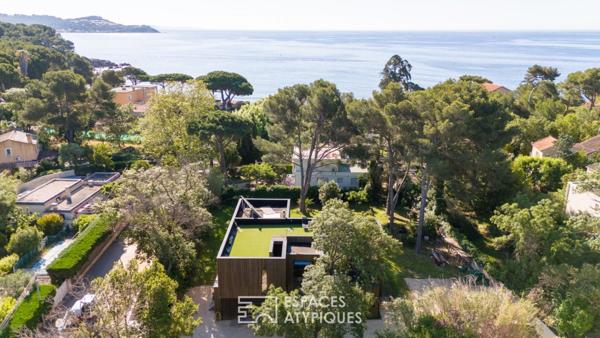 Contemporaine à ossature bois près de la plage