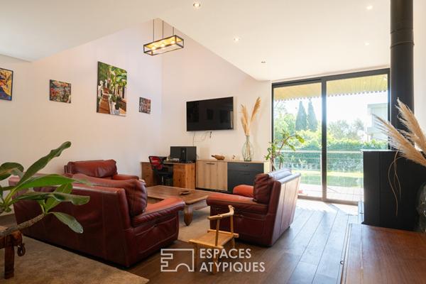 Contemporaine à ossature bois près de la plage