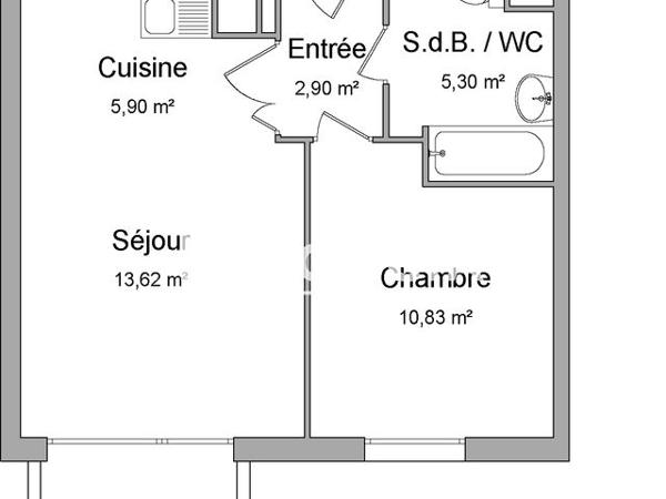 Location Appartement 2 pièces 38.6 m² - 17 RUE SALLUSTE Strasbourg 67200