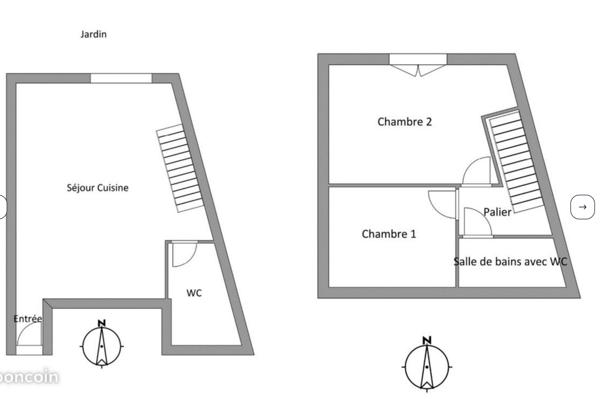 Duplex avec grand jardin privatif – La Pallice, La Rochelle