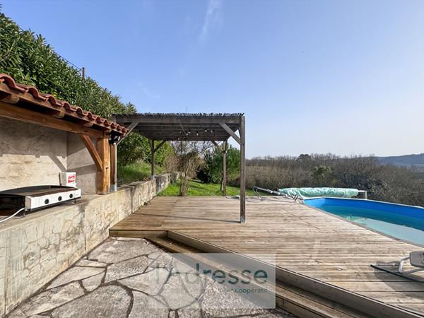 Charmante maison à Puy L'evêque avec Vue Imprenable