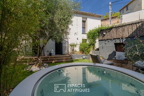 Maison rénové avec jardin intimiste