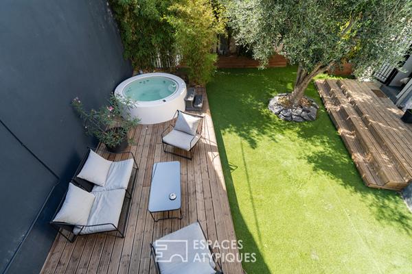 Maison rénové avec jardin intimiste