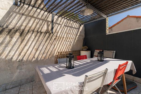 Maison rénové avec jardin intimiste