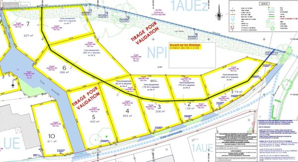 Terrain à Batir à vendre à Châteaubourg en Ille-et-Vilaine (35220), ref : lot 7