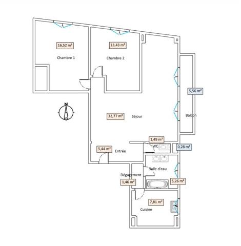 Appartement à vendre 4 pièces 84,18 m² Ville-d'Avray