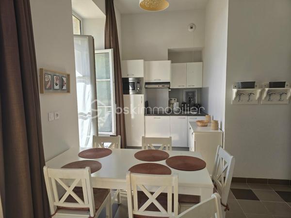 BSK IMMOBILIER - ALIX LAGARDERE - BADEN (GOLFE DU MORBIHAN)

COUP DE CŒUR GARANTI pour ce superbe appartement vendu entièrement meublé et décoré, situé dans un environnement d’exception !

Idéalement situé au rez-de-chaussée d’un château ancien entièrement rénové en 2012 avec piscine chauffée et magnifique parc arboré d’environ 2 hectares, à seulement 1 km du bourg de Baden et de toutes ses commodités.

Ce charmant appartement, d’une surface d’environ 56 m², comprend :
Une cuisine aménagée et équipée ouverte sur une agréable et lumineuse pièce de vie avec rangements intégrés et vue sur la piscine, une chambre avec placard et bureau, une  deuxième chambre avec placard comprenant un lit simple et un lit superposé, une vaste salle d’eau avec WC.

➕ Les atouts :
- Le château a été entièrement rénové en 2012, vous profitez ainsi du charme de l’ancien tout en bénéficiant du confort d'une construction récente.
- Belle hauteur sous plafond offrant une impression d'espace et une belle luminosité.
- Habitation à l’année et location saisonnière autorisées.
- Charges 2300 € ( dont eau, electricité, charges de copropriété).
- Aucun travaux à prévoir.

Vous recherchez un pied-à-terre en Bretagne, un investissement locatif ou simplement un lieu où poser vos valises dans un cadre privilégié ?
Cet appartement s’adapte à tous vos projets !

Pour visiter et vous accompagner dans votre projet, contactez Alix Lagardère !

Évaluation gratuite de votre bien sous 48h (succession ou projet de vente).
Je serai ravie de vous accompagner personnellement et avec professionnalisme dans toutes les étapes de votre projet immobilier !