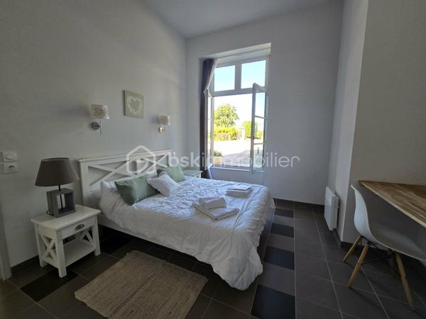 BSK IMMOBILIER - ALIX LAGARDERE - BADEN (GOLFE DU MORBIHAN)

COUP DE CŒUR GARANTI pour ce superbe appartement vendu entièrement meublé et décoré, situé dans un environnement d’exception !

Idéalement situé au rez-de-chaussée d’un château ancien entièrement rénové en 2012 avec piscine chauffée et magnifique parc arboré d’environ 2 hectares, à seulement 1 km du bourg de Baden et de toutes ses commodités.

Ce charmant appartement, d’une surface d’environ 56 m², comprend :
Une cuisine aménagée et équipée ouverte sur une agréable et lumineuse pièce de vie avec rangements intégrés et vue sur la piscine, une chambre avec placard et bureau, une  deuxième chambre avec placard comprenant un lit simple et un lit superposé, une vaste salle d’eau avec WC.

➕ Les atouts :
- Le château a été entièrement rénové en 2012, vous profitez ainsi du charme de l’ancien tout en bénéficiant du confort d'une construction récente.
- Belle hauteur sous plafond offrant une impression d'espace et une belle luminosité.
- Habitation à l’année et location saisonnière autorisées.
- Charges 2300 € ( dont eau, electricité, charges de copropriété).
- Aucun travaux à prévoir.

Vous recherchez un pied-à-terre en Bretagne, un investissement locatif ou simplement un lieu où poser vos valises dans un cadre privilégié ?
Cet appartement s’adapte à tous vos projets !

Pour visiter et vous accompagner dans votre projet, contactez Alix Lagardère !

Évaluation gratuite de votre bien sous 48h (succession ou projet de vente).
Je serai ravie de vous accompagner personnellement et avec professionnalisme dans toutes les étapes de votre projet immobilier !