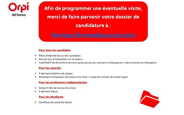 Appartement à louer