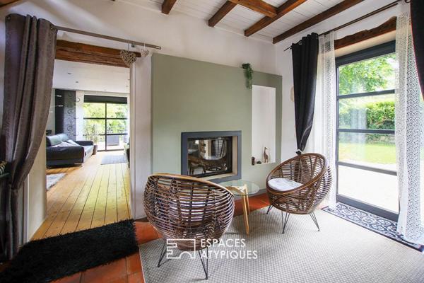 Maison ancienne rénovée avec piscine