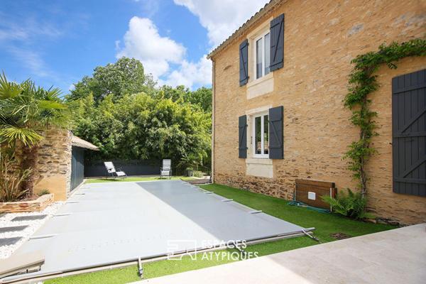 Maison ancienne rénovée avec piscine