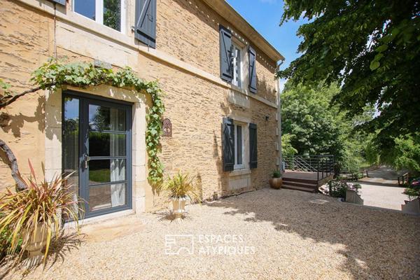 Maison ancienne rénovée avec piscine