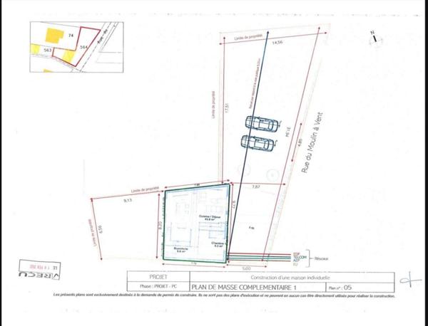 À vendre - Terrain à bâtir viabilisé de 372 m² à Champagne-sur-Oise