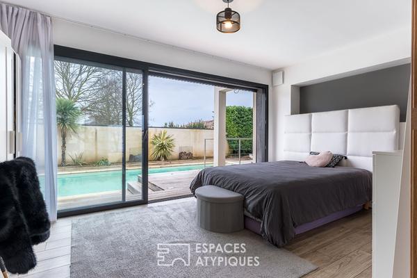 Villa plain-pied contemporaine avec piscine à Montélier