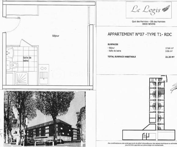 Appartement de 21 m²