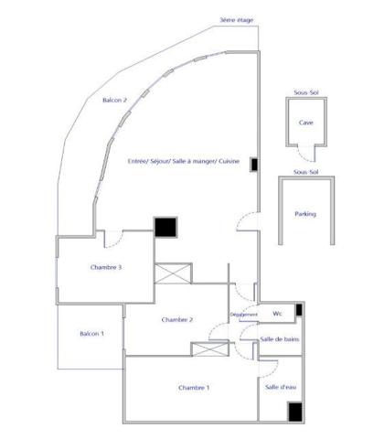 Appartement à vendre 4 pièces 82 m² Saint-Ouen-sur-Seine