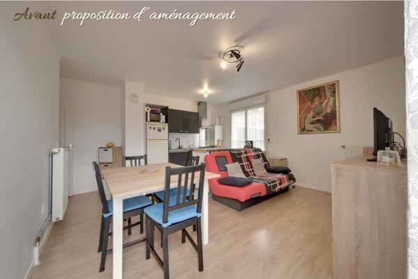 Appartement 2 pièces 44 m2 avec jardin + box + parking + cave en rdc