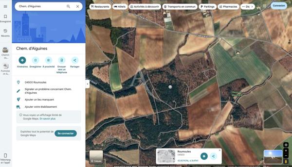 TERRAIN ROUMOULES 37641 m2 AGRICOLE ET LOISIRS