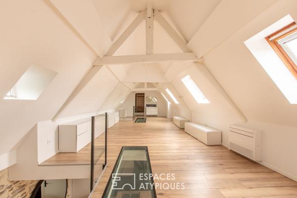 Maison contemporaine avec patio intérieur