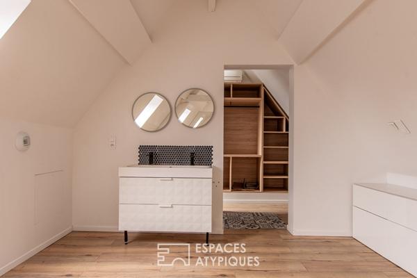 Maison contemporaine avec patio intérieur