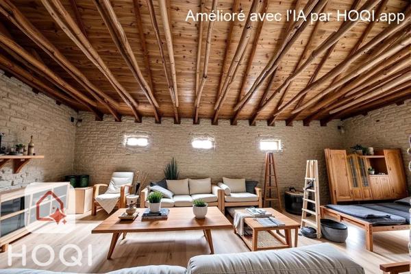 Bâtiment comprennant un grand atelier artisanal et un grange aménageable / SAINT AGREVE 07320