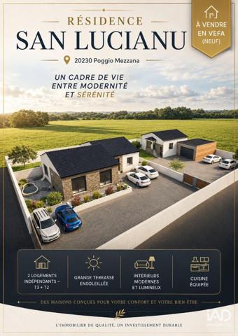 Maison à vendre 3 pièces 70 m² Poggio-Mezzana