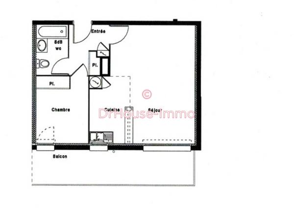 Appartement à vendre 2 pièces de 47 m²