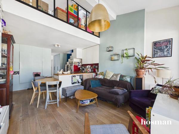 Coup de cœur - Traversant 3 pièces de 51 m² (au sol) - Très calme - Dernier étage, Rue Jouye-Rouve