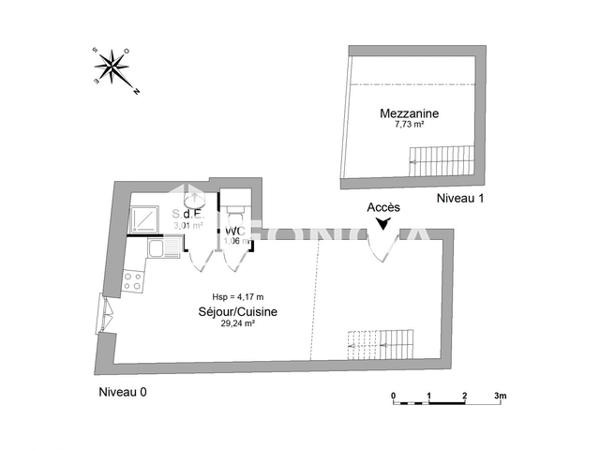 Location Appartement meublé 2 pièces 41.04 m² - 21 RUE DE GREZAN Nimes 30000