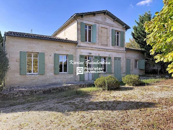 St Emilion : OPPORTUNITE : Majestueuse maison en pierre