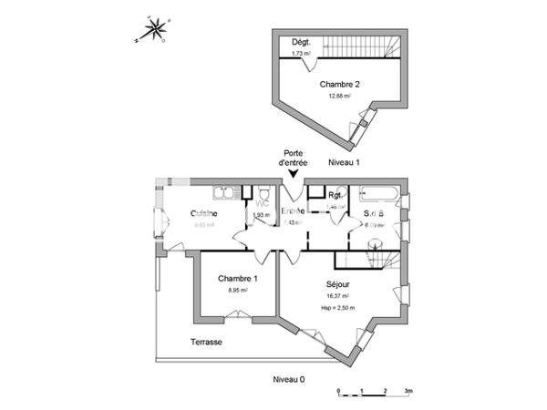 Location Appartement 3 pièces 66.47 m² - 20 RUE JEAN MONNET Schiltigheim 67300