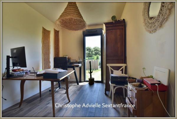 Maison ossature bois RT 2012, plain pied , 4 chambres, terrain de 6177 M2 en fond d'impasse avec belle vue