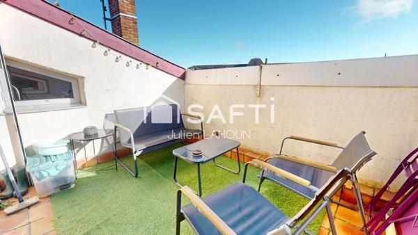 Magnifique T2 sous les toits avec terrasse