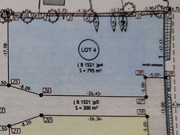 Terrain Castelnau D Aude 795 m2