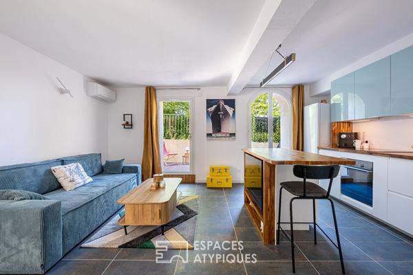 Appartement cosy rénové avec extérieur et parking à deux pas d’OL Vallée