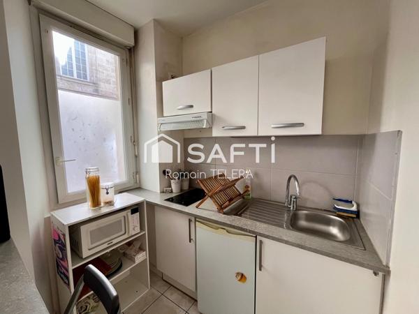 Saint-Michel : T2 de 35 m² avec une cour et une cave