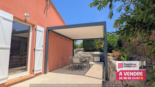 RARE VILLA DE PLAIN-PIED avec piscine et garage à 15 mn de Mandelieu !