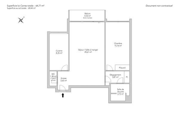Appartement Paris 6e - RUE DU CHERCHE-MIDI / BON MARCHÉ