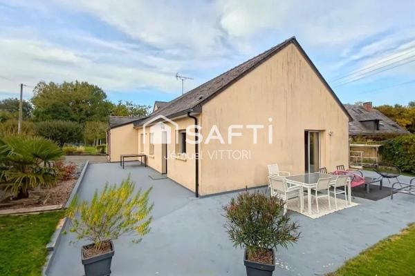 Plain-pied 180 m² avec 1,5 ha – idéal chevaux