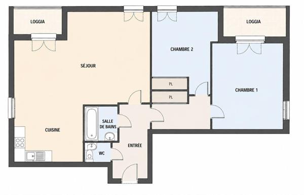 Location appartement 3 pièces 70 m² Savigny-le-Temple