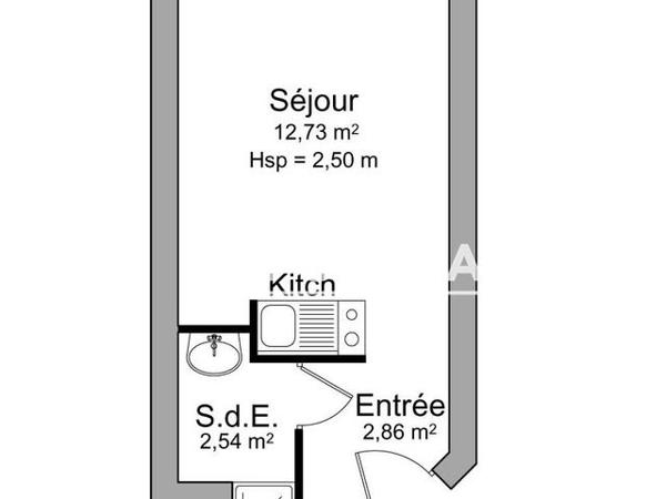 Location Studio 18.13 m² - 4 PORTE DE L'EUROPE Caen 14000