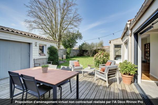 Maison de charme en pierre à vendre 6 pièces, 4 chambres à MARSILLY (17)
