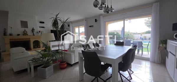 Maison 145 m² sur 1327 m² de jardin avec piscine