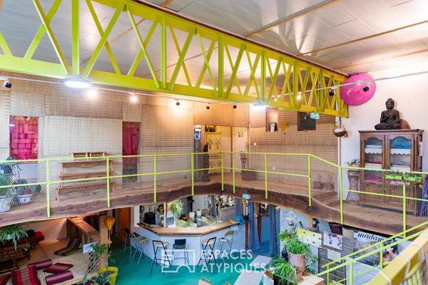 Bâtiment industriel rénové avec volumes exceptionnels et potentiel d’aménagement