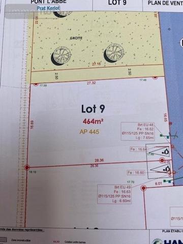 Terrain à Batir à vendre à Pont-l'Abbé dans le Finistère (29120), ref : 023/1419