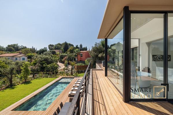 Mougins – Villa contemporaine d’exception : piscine, sauna, hammam