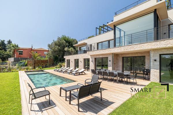 Mougins – Villa contemporaine d’exception : piscine, sauna, hammam
