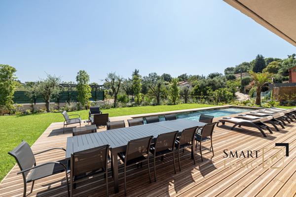 Mougins – Villa contemporaine d’exception : piscine, sauna, hammam